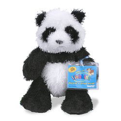 Details about    Webkinz Lil Kinz Panda  no code black and white stringy hair excellant 7"